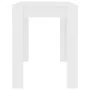 White engineered wood dining table 120x60x76 cm by , Kitchen and dining tables - Ref: Foro24-800432, Price: 70,88 €, Discount: %