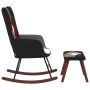 Mecedora con taburete tela patchwork de , Mecedoras - Ref: Foro24-328204, Precio: 117,65 €, Descuento: %