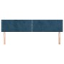Cabeceros 2 unidades de terciopelo azul oscuro 100x5x78/88 cm de , Cabeceros y pies de cama - Ref: Foro24-346002, Precio: 50,...