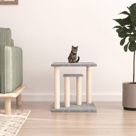 Postes rascadores para gatos con plataformas gris claro 50 cm en Mobiliario para gatos | Comprar online en Foru.es