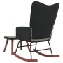 Sillón de relax con taburete terciopelo gris claro y PVC de , Mecedoras - Ref: Foro24-327886, Precio: 120,52 €, Descuento: %