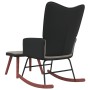 Sillón de relax con taburete terciopelo gris claro y PVC de , Mecedoras - Ref: Foro24-327886, Precio: 98,88 €, Descuento: %