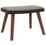 Sillón de relax con taburete terciopelo gris claro y PVC de , Mecedoras - Ref: Foro24-327886, Precio: 98,88 €, Descuento: %