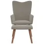 Sillón de relax con taburete de terciopelo gris claro de , Sillones - Ref: Foro24-327666, Precio: 113,74 €, Descuento: %