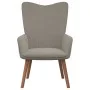 Sillón de relax con taburete de terciopelo gris claro de , Sillones - Ref: Foro24-327666, Precio: 113,74 €, Descuento: %