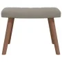 Sillón de relax con taburete de terciopelo gris claro de , Sillones - Ref: Foro24-327666, Precio: 113,74 €, Descuento: %