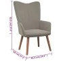 Sillón de relax con taburete de terciopelo gris claro de , Sillones - Ref: Foro24-327666, Precio: 113,74 €, Descuento: %
