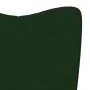Dark green velvet rocking chair with footrest by , Rocking chairs - Ref: Foro24-327756, Price: 160,80 €, Discount: %