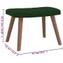 Dark green velvet rocking chair with footrest by , Rocking chairs - Ref: Foro24-327756, Price: 160,80 €, Discount: %