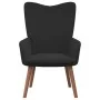 Sillón de relax con taburete terciopelo negro de , Sillones - Ref: Foro24-327672, Precio: 113,92 €, Descuento: %