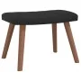 Sillón de relax con taburete terciopelo negro de , Sillones - Ref: Foro24-327672, Precio: 113,92 €, Descuento: %