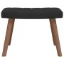 Sillón de relax con taburete terciopelo negro de , Sillones - Ref: Foro24-327672, Precio: 113,92 €, Descuento: %