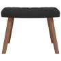 Sillón de relax con taburete terciopelo negro de , Sillones - Ref: Foro24-327672, Precio: 93,47 €, Descuento: %