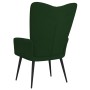 Silla de relajación de terciopelo verde oscuro de , Sillones - Ref: Foro24-327679, Precio: 107,52 €, Descuento: %