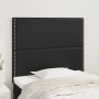 Cabeceros 2 unidades de cuero sintético negro 80x5x78/88 cm de , Cabeceros y pies de cama - Ref: Foro24-3116264, Precio: 54,9...
