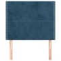 Cabeceros 2 unidades de terciopelo azul oscuro 90x5x78/88 cm de , Cabeceros y pies de cama - Ref: Foro24-3116232, Precio: 48,...