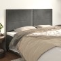 Cabeceros 4 unidades de terciopelo gris oscuro 90x5x78/88 cm de , Cabeceros y pies de cama - Ref: Foro24-3116253, Precio: 88,...