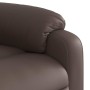 Sillón reclinable de masaje de pie de cuero sintético marrón en Sillones | Comprar online en Foru.es
