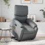 Sillón reclinable de masaje de pie cuero artificial gris en Sillones | Comprar online en Foru.es