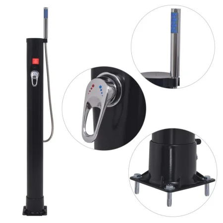 Ducha solar 8 L PVC acero de vidaXL, Accesorios para piscinas y spa - Ref: Foro24-91231, Precio: 106,95 €, Descuento: %