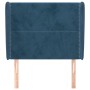 Cabecero con orejas de terciopelo azul oscuro 93x23x118/128 cm de , Cabeceros y pies de cama - Ref: Foro24-3117856, Precio: 7...