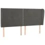 Kopfteil mit dunkelgrauen Samtohren 183x23x118/128 cm von , Kopf- und Fußteile - Ref: Foro24-3117877, Preis: 103,64 €, Rabatt: %