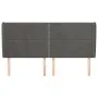 Kopfteil mit dunkelgrauen Samtohren 183x23x118/128 cm von , Kopf- und Fußteile - Ref: Foro24-3117877, Preis: 103,64 €, Rabatt: %