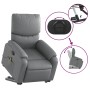Sillón reclinable de masaje de pie cuero artificial gris en Sillones | Comprar online en Foru.es