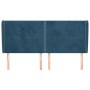 Cabecero con orejas de terciopelo azul oscuro 183x23x118/128 cm de , Cabeceros y pies de cama - Ref: Foro24-3117880, Precio: ...