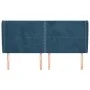 Headboard with dark blue velvet ears 183x23x118/128 cm by , Headboards and footboards - Ref: Foro24-3117880, Price: 130,69 €,...