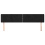 Cabecero de terciopelo negro 203x16x78/88 cm de , Cabeceros y pies de cama - Ref: Foro24-3118696, Precio: 60,96 €, Descuento: %