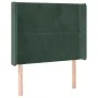 Kopfteil mit dunkelgrünen Samtohren 103x16x118/128cm von , Kopf- und Fußteile - Ref: Foro24-3119485, Preis: 80,66 €, Rabatt: %