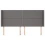 Headboard with ears gray synthetic leather 163x16x118/128cm by , Headboards and footboards - Ref: Foro24-3119540, Price: 107,...
