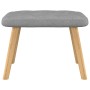 Sillón relax con taburete tela gris claro de , Sillones - Ref: Foro24-327534, Precio: 118,94 €, Descuento: %