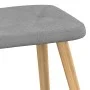 Sillón relax con taburete tela gris claro de , Sillones - Ref: Foro24-327534, Precio: 107,90 €, Descuento: %