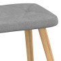 Sillón relax con taburete tela gris claro de , Sillones - Ref: Foro24-327534, Precio: 118,94 €, Descuento: %