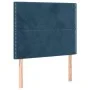 Headboard with LED lights dark blue velvet 100x5x118/128 cm by , Headboards and footboards - Ref: Foro24-3122330, Price: 58,3...