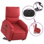Sillón reclinable de masaje de pie cuero artificial rojo en Sillones | Comprar online en Foru.es