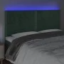 Headboard with LED lights dark green velvet 180x5x118/128 cm by , Headboards and footboards - Ref: Foro24-3122347, Price: 115...