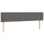Kopfteil mit LED-grauem Kunstleder 163x16x78/88 cm von , Kopf- und Fußteile - Ref: Foro24-3123196, Preis: 68,38 €, Rabatt: %