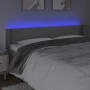 Kopfteil mit LED-grauem Kunstleder 163x16x78/88 cm von , Kopf- und Fußteile - Ref: Foro24-3123196, Preis: 68,38 €, Rabatt: %