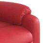 Sillón reclinable de masaje de pie cuero artificial rojo en Sillones | Comprar online en Foru.es