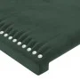 Dunkelgrünes Samtkopfteil mit LED 203x16x118/128 cm von , Kopf- und Fußteile - Ref: Foro24-3123977, Preis: 142,31 €, Rabatt: %