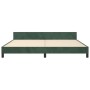 Estructura cama con cabecero terciopelo verde oscuro 200x200 cm de , Camas y somieres - Ref: Foro24-3125717, Precio: 242,64 €...