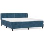 Cama box spring con colchón terciopelo azul oscuro 180x200 cm de , Camas y somieres - Ref: Foro24-3127449, Precio: 535,90 €, ...