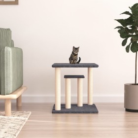 Postes rascadores para gatos con plataformas gris oscuro 50 cm en Mobiliario para gatos | Comprar online en Foru.es