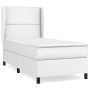 Cama box spring con colchón cuero sintético blanco 90x190 cm de , Camas y somieres - Ref: Foro24-3128950, Precio: 348,96 €, D...