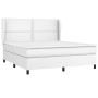 Cama box spring con colchón cuero sintético blanco 180x200 cm de , Camas y somieres - Ref: Foro24-3128986, Precio: 646,53 €, ...