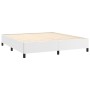 Cama box spring con colchón cuero sintético blanco 180x200 cm de , Camas y somieres - Ref: Foro24-3128986, Precio: 646,53 €, ...