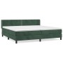 Cama box spring con colchón terciopelo verde oscuro 200x200 cm de , Camas y somieres - Ref: Foro24-3130922, Precio: 603,43 €,...